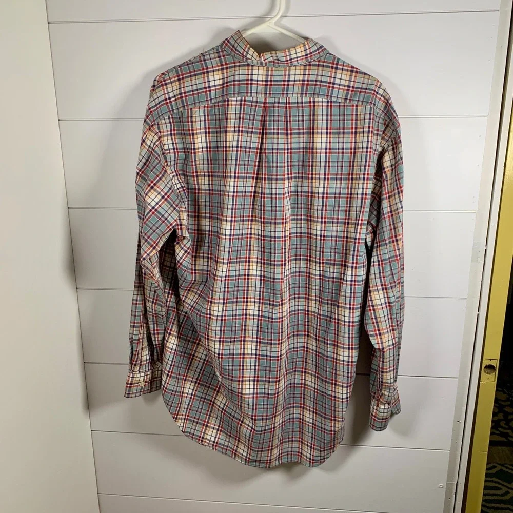 Ralph Lauren‎ Plaid Button Down Shirt Blake Long Sleeve Cotton Men Sz M Preppy